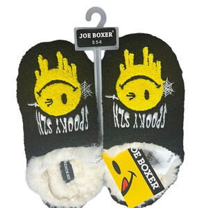 JOE BOXER Women's Halloween Spooky Szn Scuff Slippers Black
